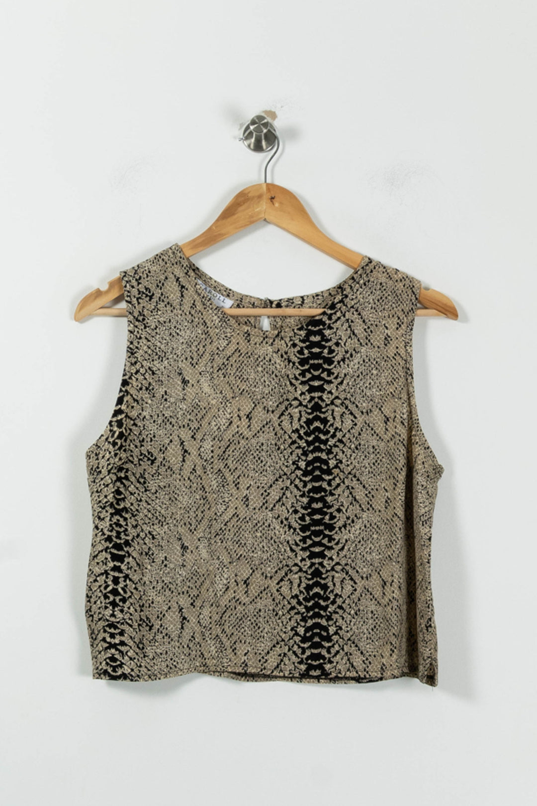 Débardeur Beige et Noir - Taille L/40 de la marque Caroll | PARAD83649 - Vendu par Paradigme - Image 2
