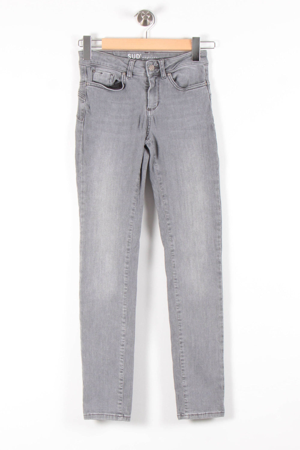 Jean Gris - Taille XS/34 de la marque Sud express | PARAD83653 - Vendu par Paradigme - Image 2