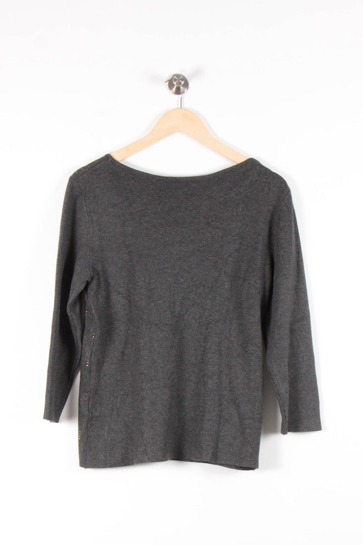 Pull Gris - Taille L/40 de la marque Maison 123 | PARAD83662 - Vendu par Paradigme - Image 4