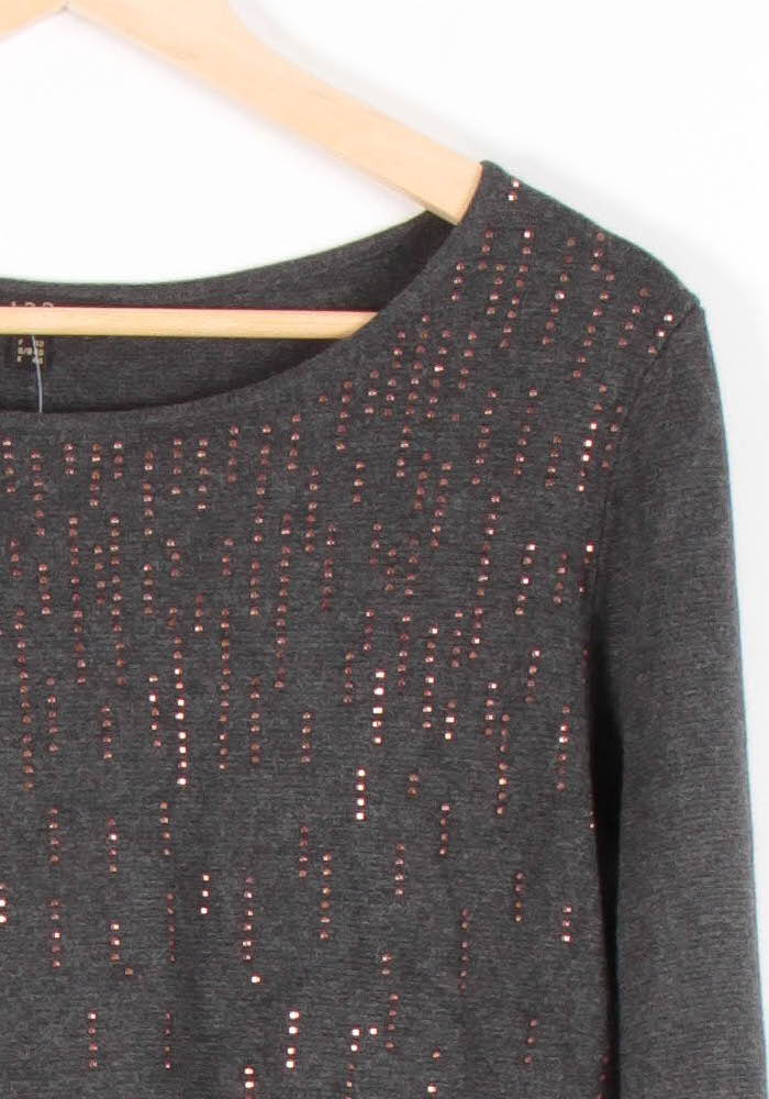 Pull Gris - Taille L/40 de la marque Maison 123 | PARAD83662 - Vendu par Paradigme - Image 3