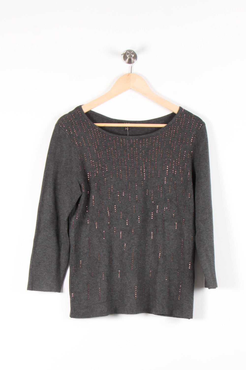 Pull Gris - Taille L/40 de la marque Maison 123 | PARAD83662 - Vendu par Paradigme - Image 2