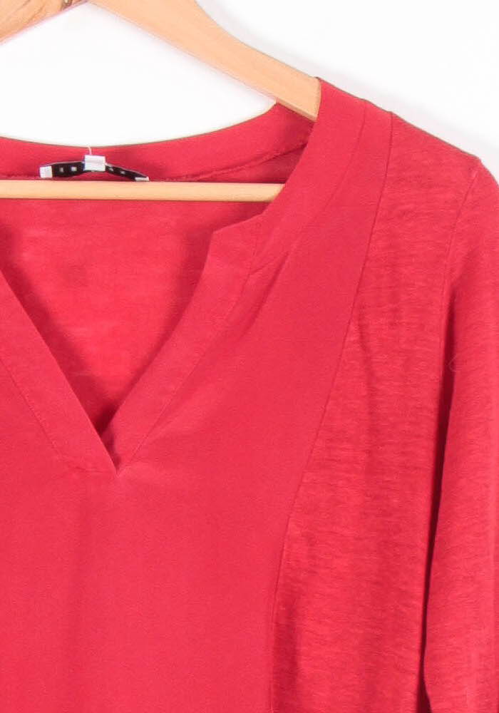 Blouse Bordeaux - Taille S/36 de la marque Sandro | PARAD83663 - Vendu par Paradigme - Image 3
