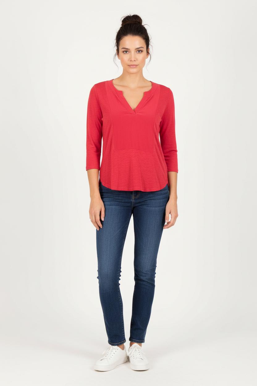 Blouse Bordeaux - Taille S/36 de la marque Sandro | PARAD83663 - Vendu par Paradigme - Image 1