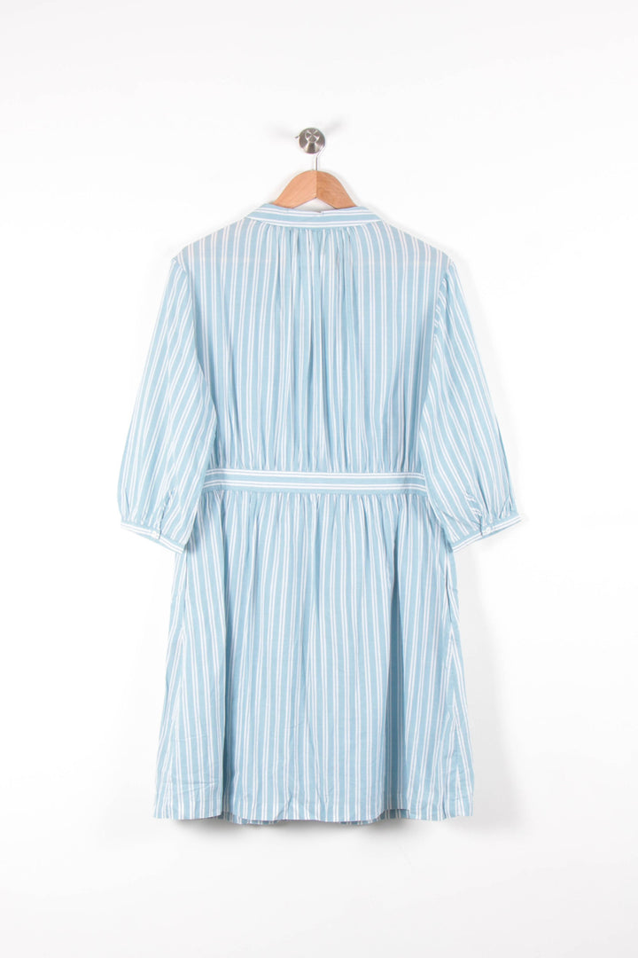 Robe Chemise Bleue et Blanche - Taille L/40 de la marque Comptoir des Cotonniers | PARAD83669 - Vendu par Paradigme - Image 4
