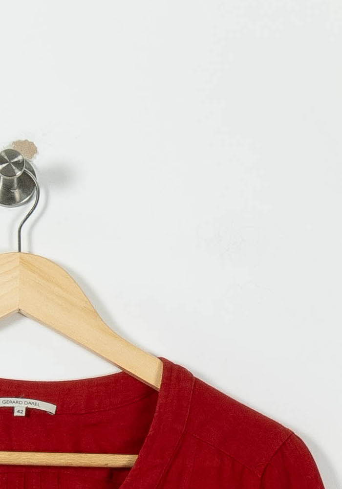 Blouse Rouge - Taille XL/42 de la marque Gerard Darel | PARAD8367 - Vendu par Paradigme - Image 3