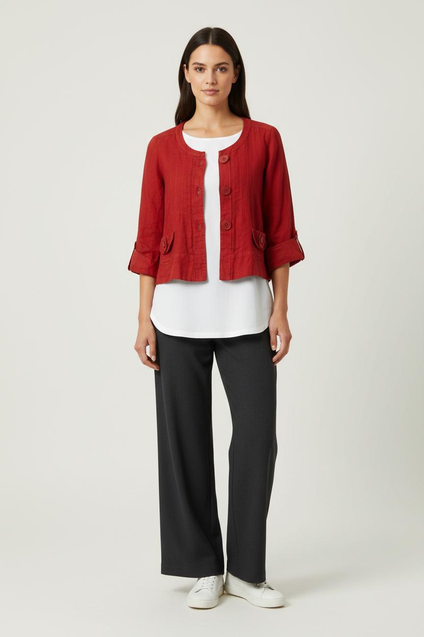 Blouse Rouge - Taille XL/42 de la marque Gerard Darel | PARAD8367 - Vendu par Paradigme - Image 1