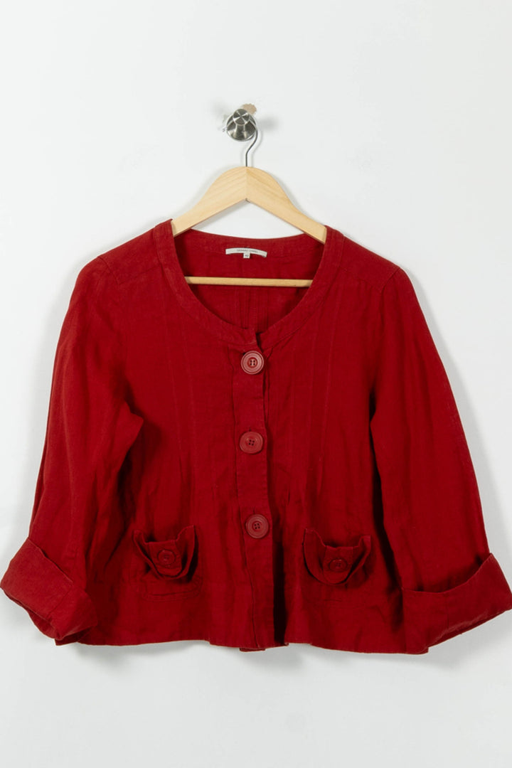 Blouse Rouge - Taille XL/42 de la marque Gerard Darel | PARAD8367 - Vendu par Paradigme - Image 2