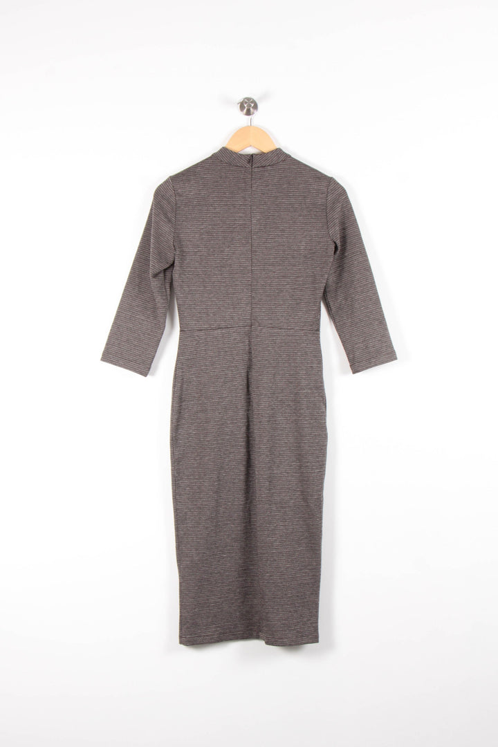 Robe Midi Marron - Taille S/36 de la marque Sessùn | PARAD83672 - Vendu par Paradigme - Image 4