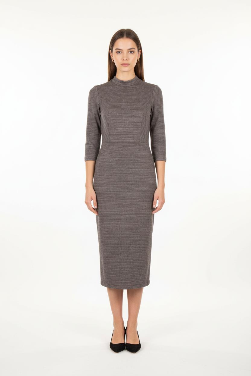 Robe Midi Marron - Taille S/36 de la marque Sessùn | PARAD83672 - Vendu par Paradigme - Image 1