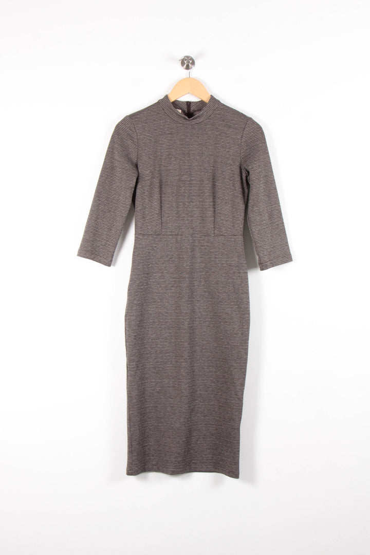 Robe Midi Marron - Taille S/36 de la marque Sessùn | PARAD83672 - Vendu par Paradigme - Image 2