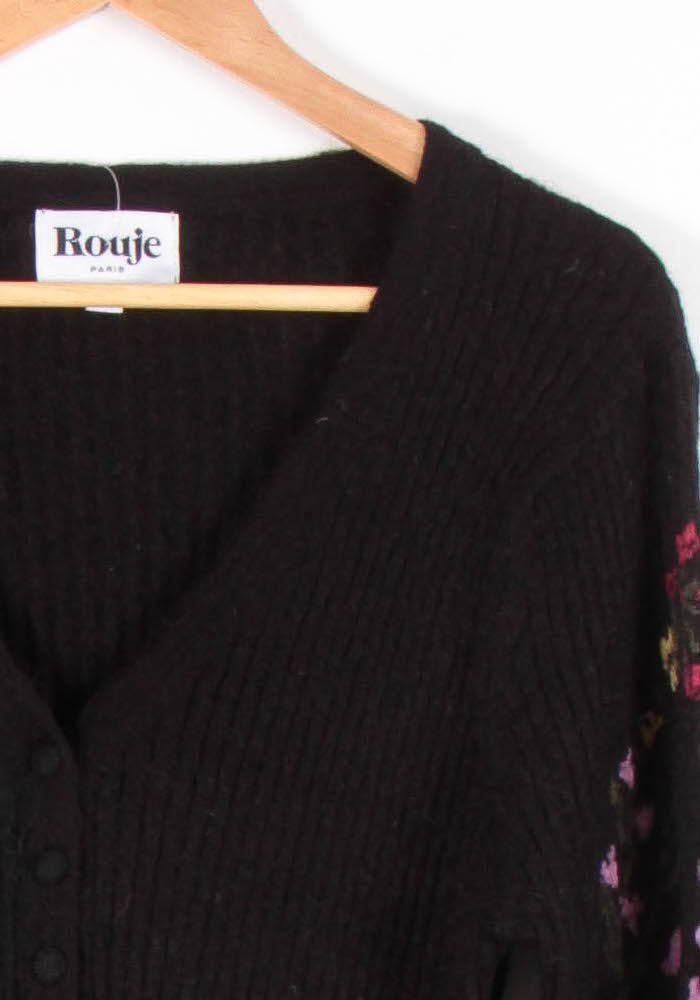 Robe Pull Noire - Taille S/36 de la marque Rouje | PARAD83673 - Vendu par Paradigme - Image 3