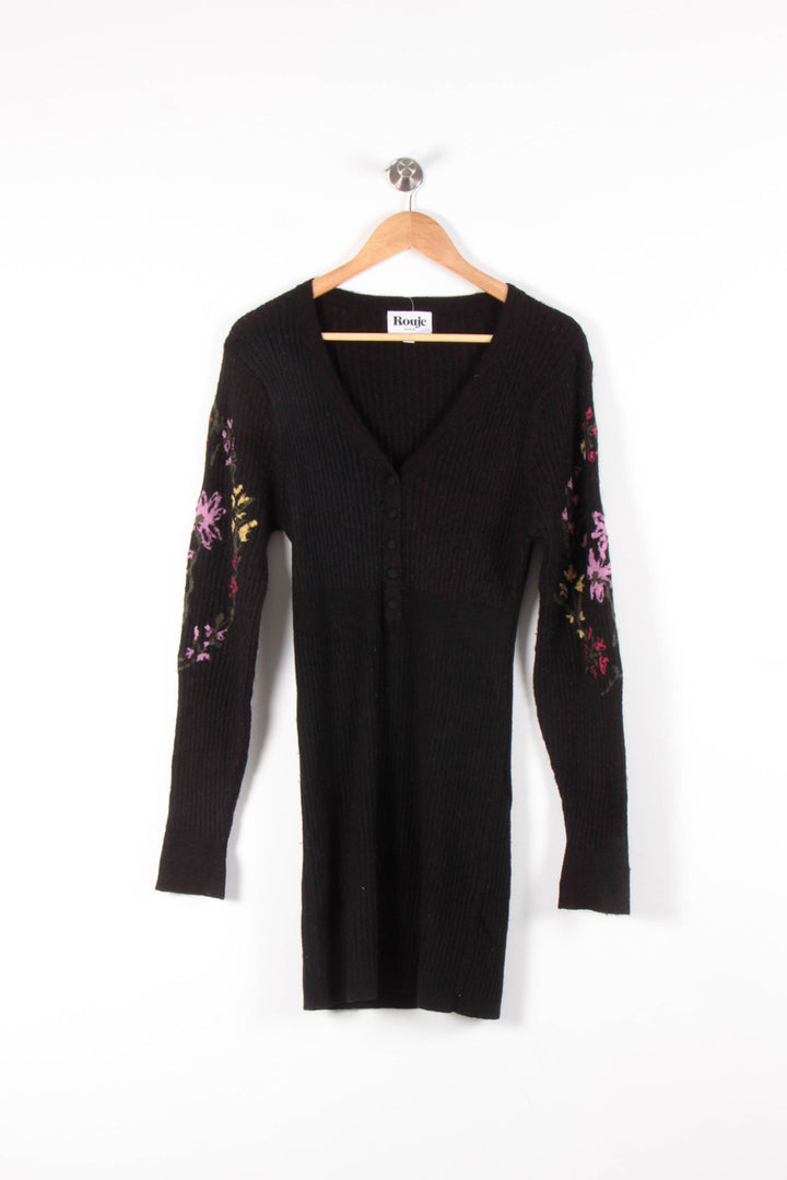 Robe Pull Noire - Taille S/36 de la marque Rouje | PARAD83673 - Vendu par Paradigme - Image 2