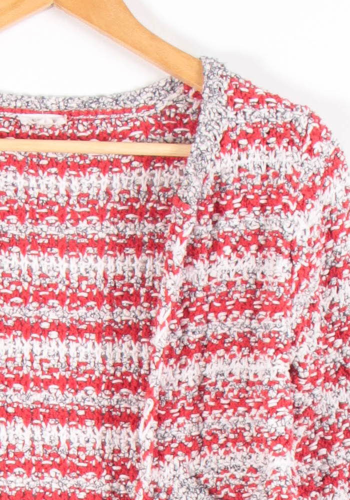 Cardigan Rouge et Blanc - Taille S/36 de la marque Pablo | PARAD83674 - Vendu par Paradigme - Image 3