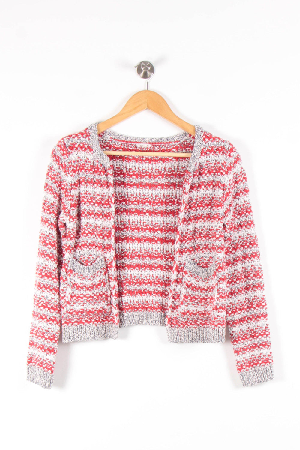 Cardigan Rouge et Blanc - Taille S/36 de la marque Pablo | PARAD83674 - Vendu par Paradigme - Image 2