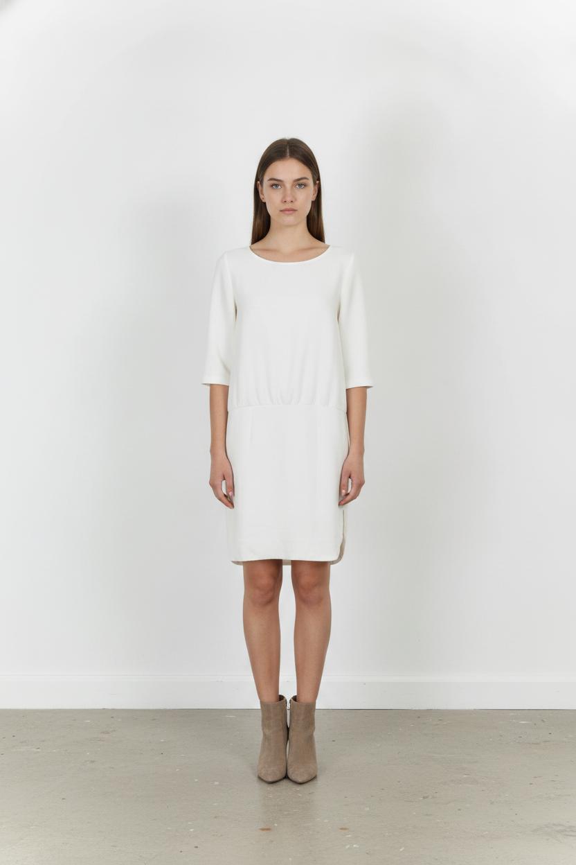 Robe Droite Blanche - Taille S/36 de la marque ba&sh | PARAD83679 - Vendu par Paradigme - Image 1