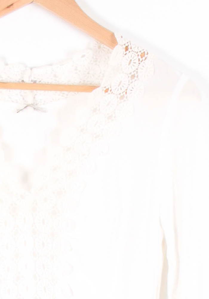 Robe Courte Blanche - Taille XS/34 de la marque IKKS | PARAD83682 - Vendu par Paradigme - Image 3