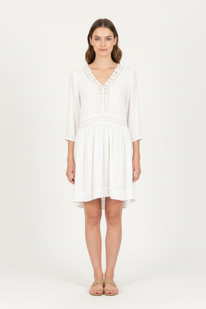 Robe Courte Blanche - Taille XS/34 de la marque IKKS | PARAD83682 - Vendu par Paradigme - Image 1