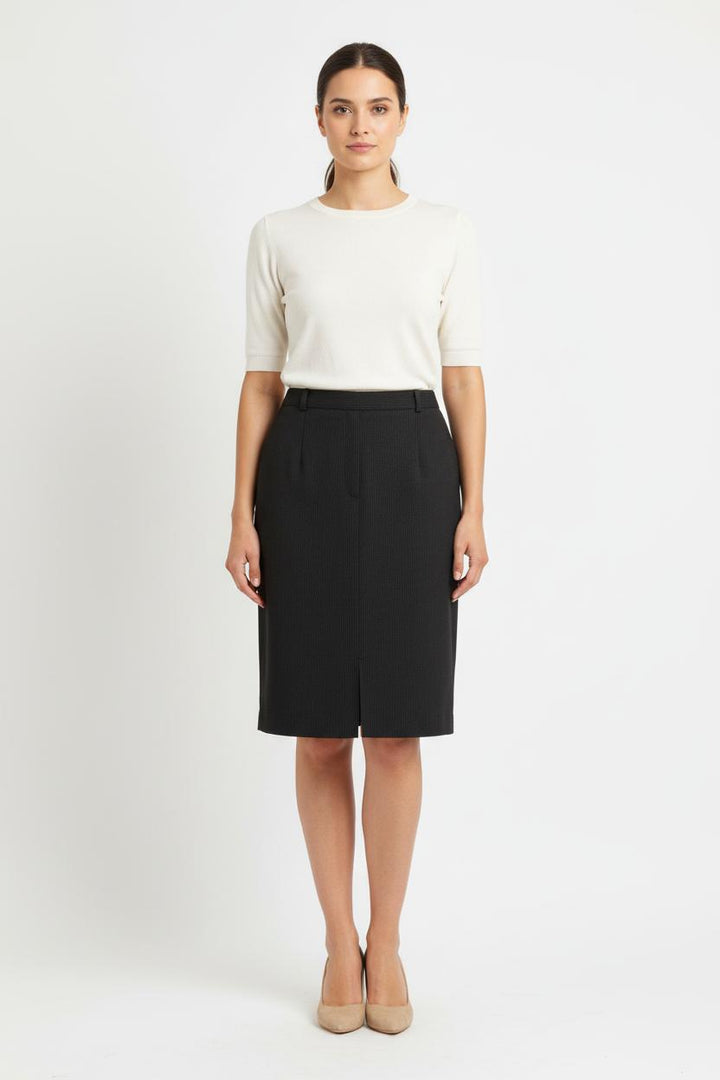 Jupe Droite Grise - Taille L/40 de la marque Gerard Darel | PARAD83695 - Vendu par Paradigme - Image 1