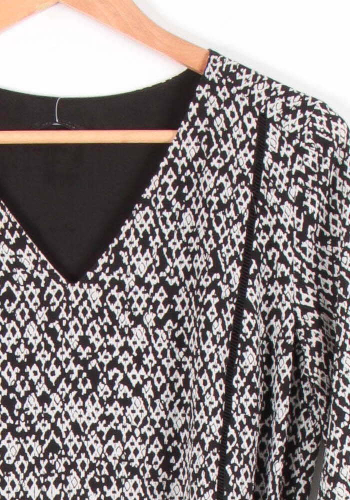 Robe Imprimée Noire et Blanche - Taille M/38 de la marque IKKS | PARAD83711 - Vendu par Paradigme - Image 3