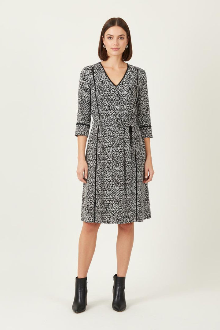 Robe Imprimée Noire et Blanche - Taille M/38 de la marque IKKS | PARAD83711 - Vendu par Paradigme - Image 1