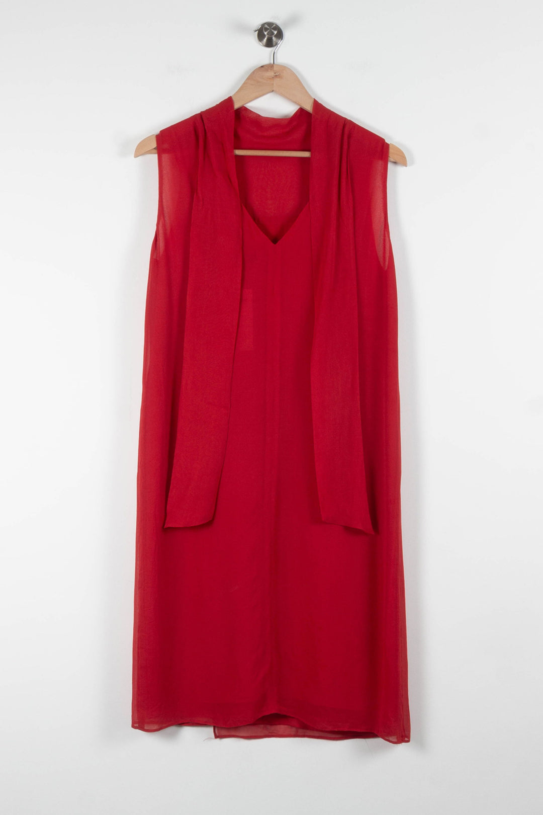 Robe Midi Rouge - Taille S/36 de la marque Gerard Darel | PARAD83712 - Vendu par Paradigme - Image 4
