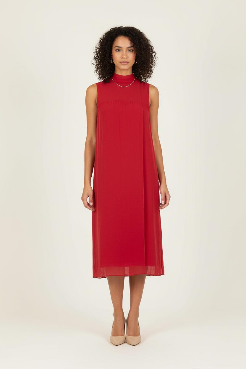 Robe Midi Rouge - Taille S/36 de la marque Gerard Darel | PARAD83712 - Vendu par Paradigme - Image 1