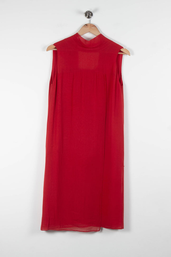 Robe Midi Rouge - Taille S/36 de la marque Gerard Darel | PARAD83712 - Vendu par Paradigme - Image 2