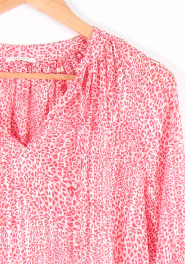 Blouse Rose et Blanche - Taille S/36 de la marque IKKS | PARAD83733 - Vendu par Paradigme - Image 3