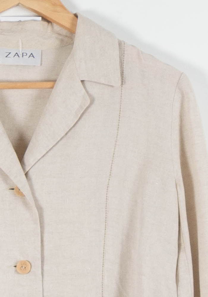 Veste Beige - Taille L/40 de la marque ZAPA | PARAD83736 - Vendu par Paradigme - Image 3