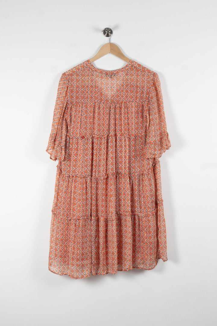 Robe Courte Orange - Taille S/36 de la marque Caroll | PARAD83750 - Vendu par Paradigme - Image 4