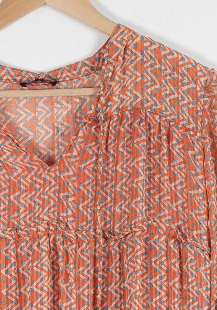 Robe Courte Orange - Taille S/36 de la marque Caroll | PARAD83750 - Vendu par Paradigme - Image 3