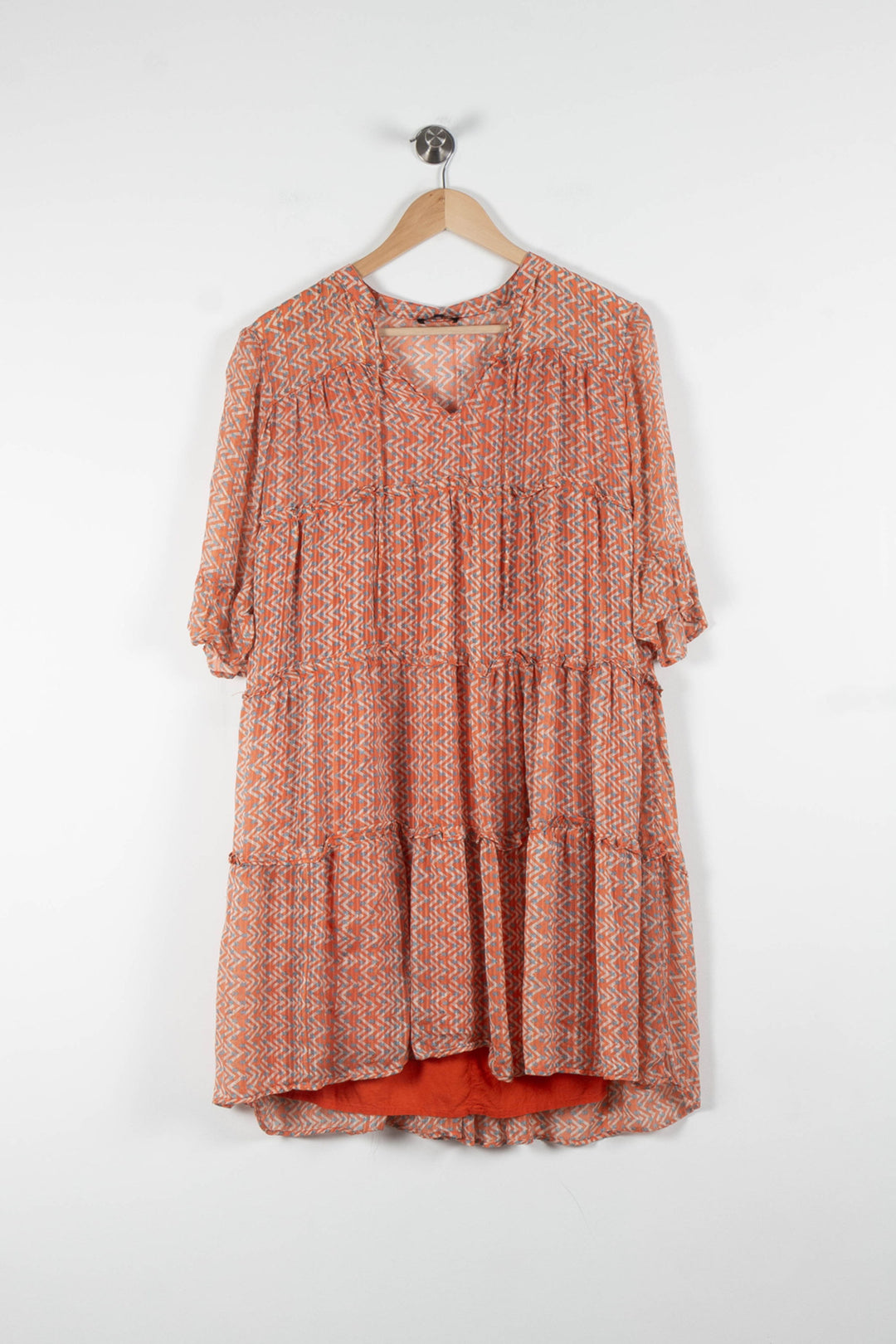 Robe Courte Orange - Taille S/36 de la marque Caroll | PARAD83750 - Vendu par Paradigme - Image 2