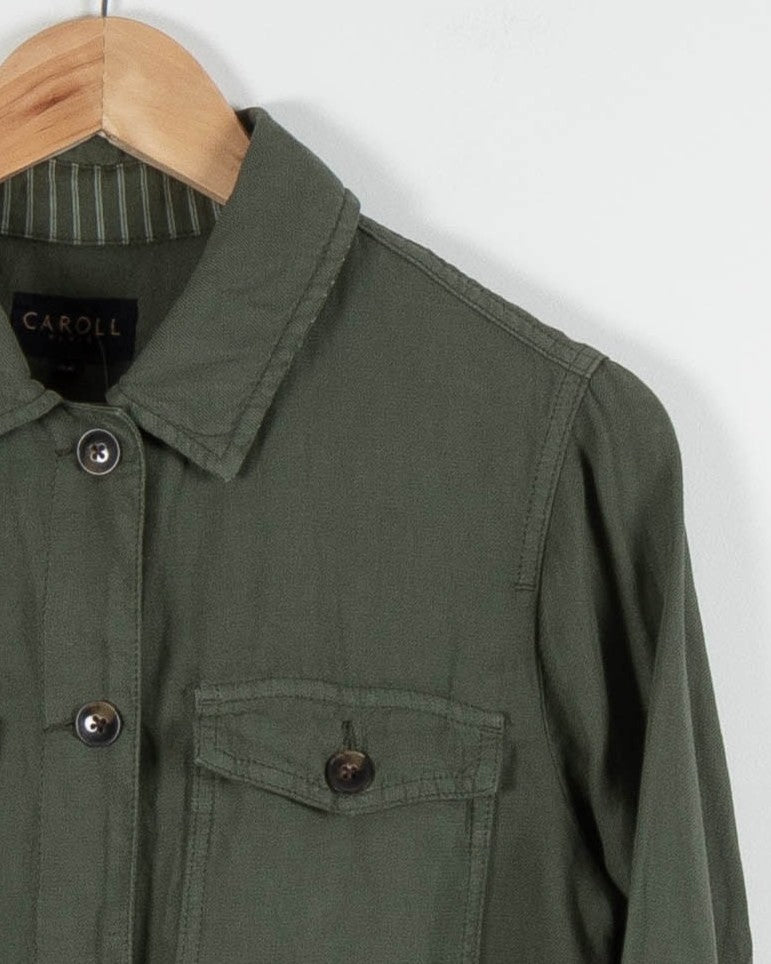 Veste Verte - Taille M/38 de la marque Caroll | PARAD83751 - Vendu par Paradigme - Image 3