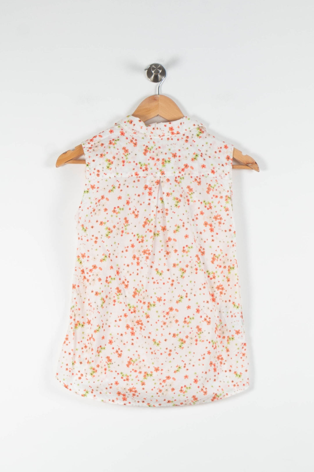 Chemise Sans Manches Blanche et Orange - Taille XS/34 de la marque Comptoir des Cotonniers | PARAD83754 - Vendu par Paradigme - Image 4