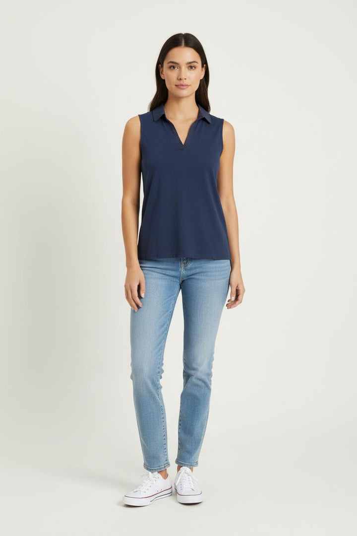 Débardeur Bleu - Taille XS/34 de la marque Caroll | PARAD83757 - Vendu par Paradigme - Image 1