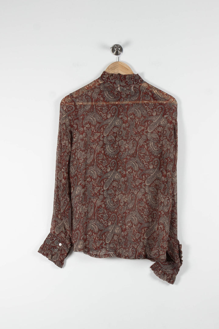 Blouse Bordeaux - Taille M/38 de la marque Bérénice | PARAD83764 - Vendu par Paradigme - Image 4