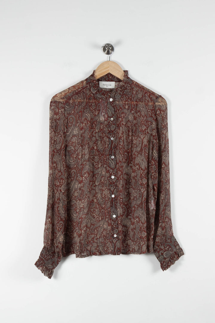 Blouse Bordeaux - Taille M/38 de la marque Bérénice | PARAD83764 - Vendu par Paradigme - Image 2
