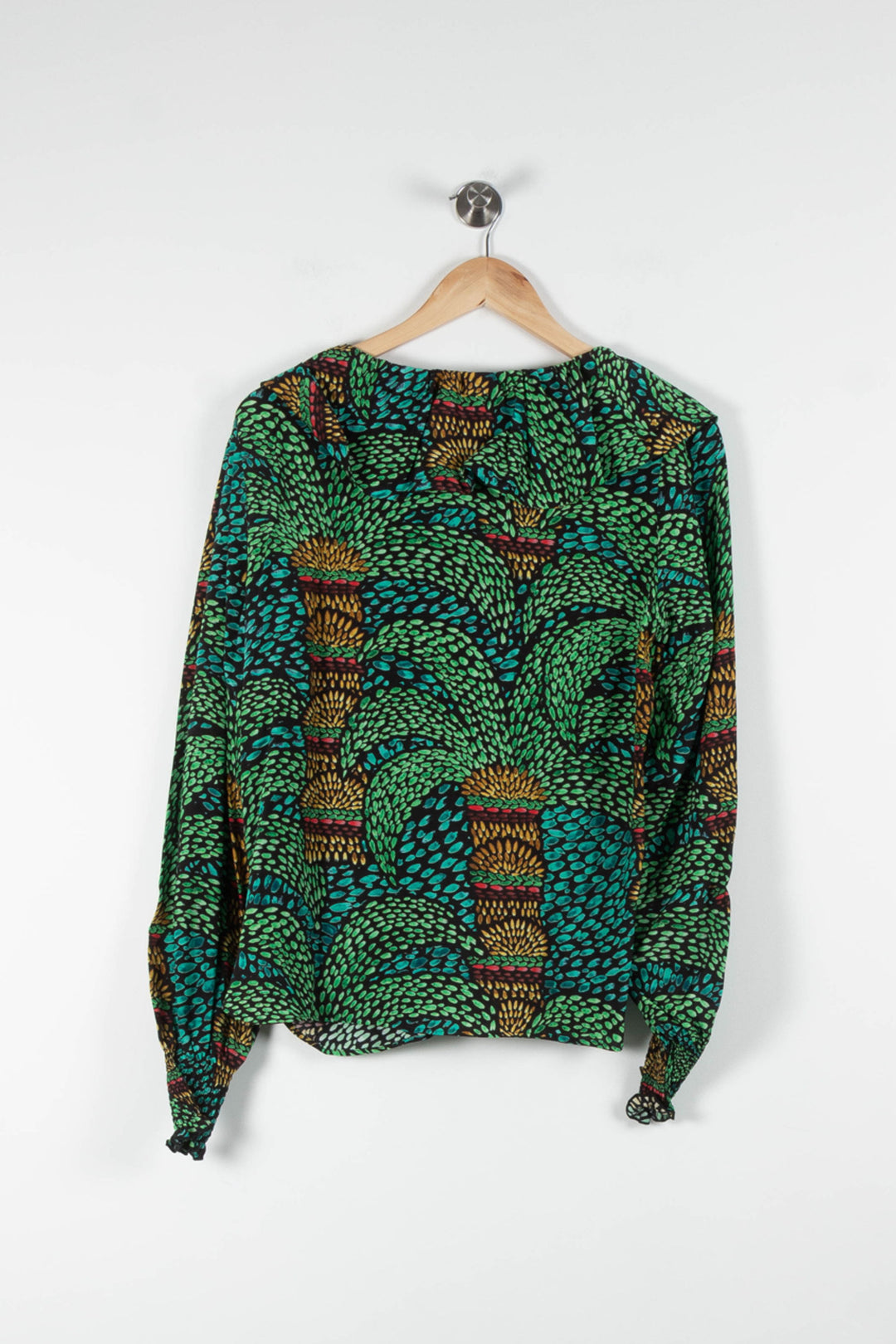 Blouse Verte et Jaune - Taille M/38 de la marque Soi Paris | PARAD83765 - Vendu par Paradigme - Image 4