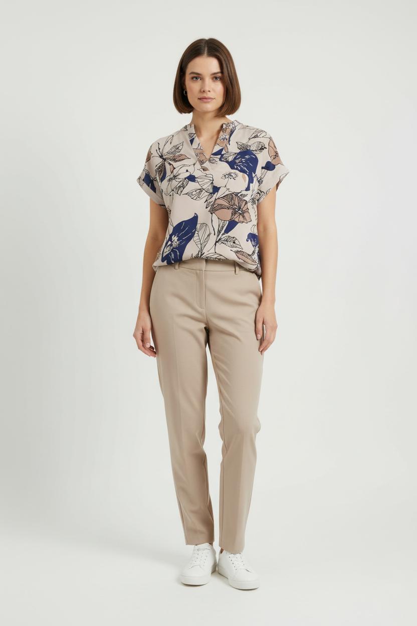 Blouse Beige et Bleu - Taille M/38 de la marque Essentiel Antwerp | PARAD83772 - Vendu par Paradigme - Image 1