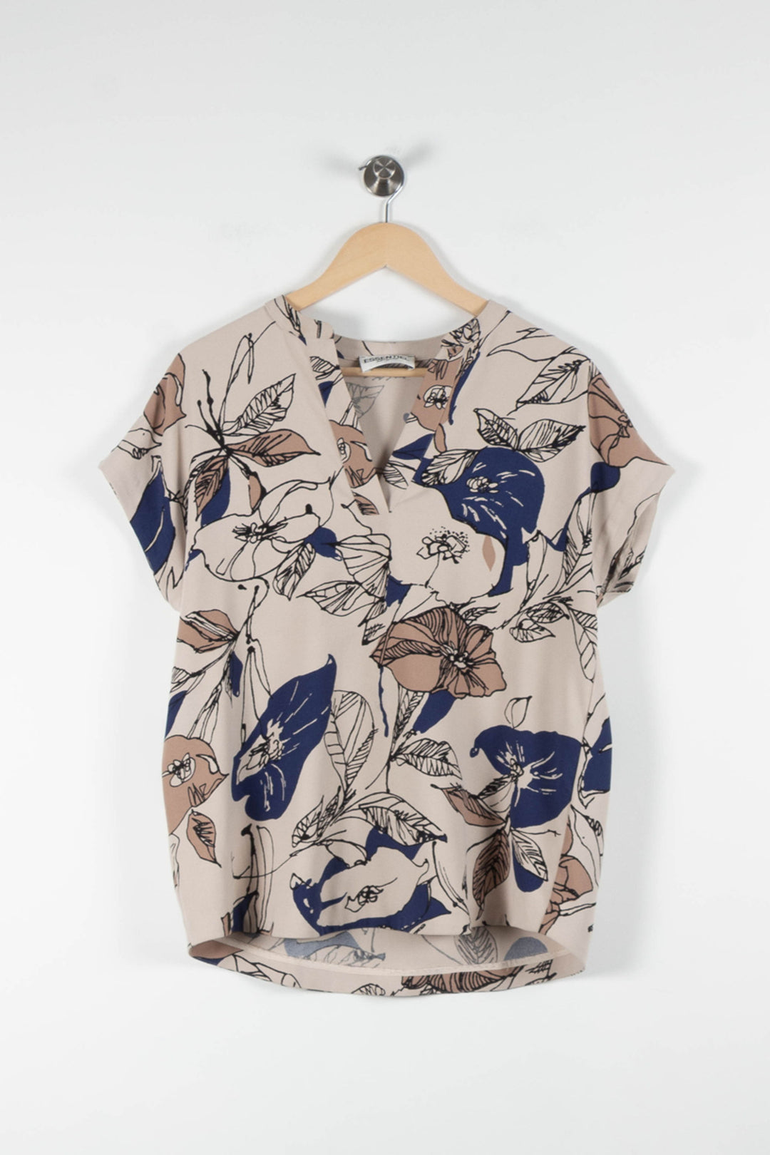 Blouse Beige et Bleu - Taille M/38 de la marque Essentiel Antwerp | PARAD83772 - Vendu par Paradigme - Image 2