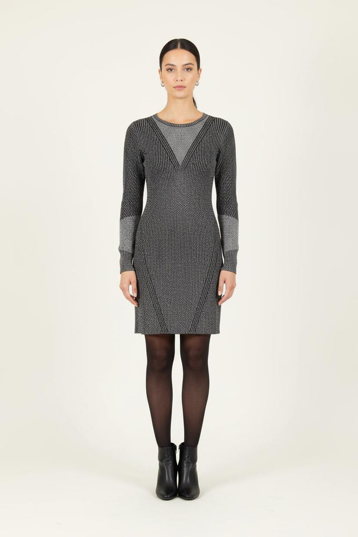 Robe Pull Noire et Grise - Taille XS/34 de la marque Bérénice | PARAD83776 - Vendu par Paradigme - Image 1