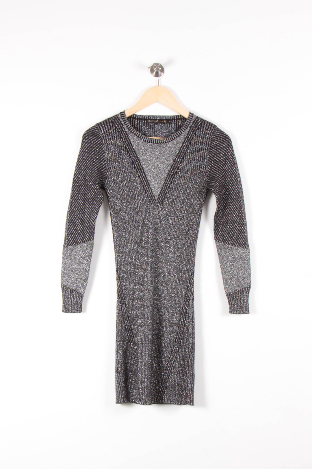 Robe Pull Noire et Grise - Taille XS/34 de la marque Bérénice | PARAD83776 - Vendu par Paradigme - Image 2