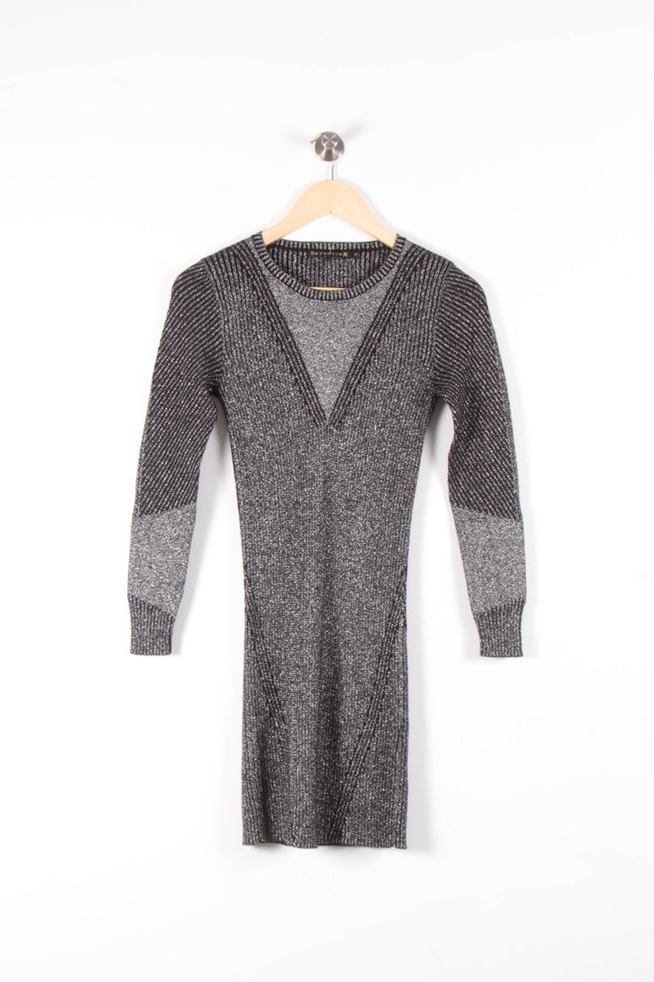 Robe Pull Noire et Grise - Taille XS/34 de la marque Bérénice | PARAD83776 - Vendu par Paradigme - Image 2