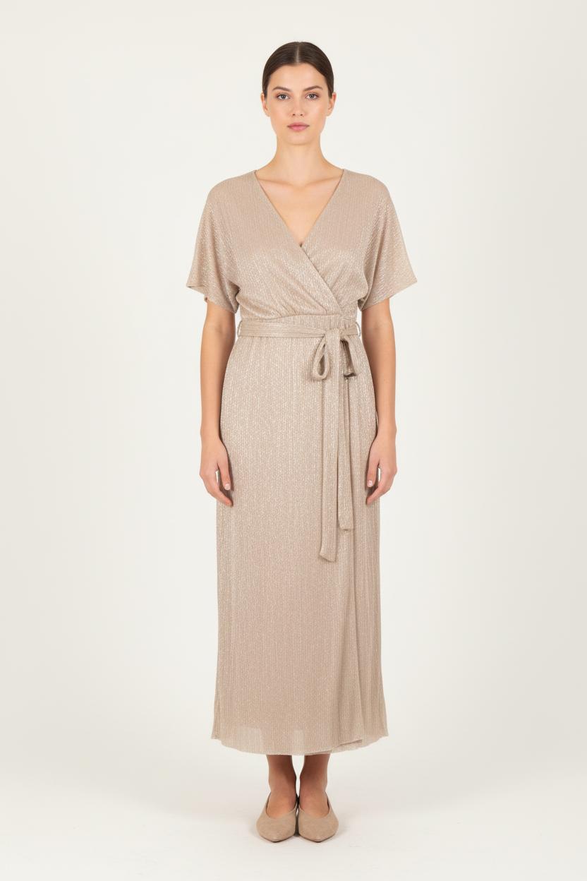 Robe Longue Dorée - Taille L/40 de la marque La Fée Maraboutée | PARAD83782 - Vendu par Paradigme - Image 1