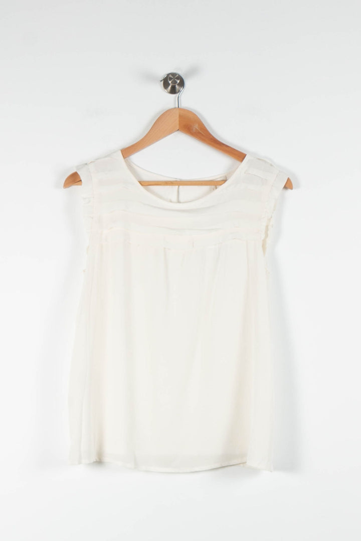 Blouse Blanche - Taille M/38 de la marque Maje | PARAD83783 - Vendu par Paradigme - Image 2