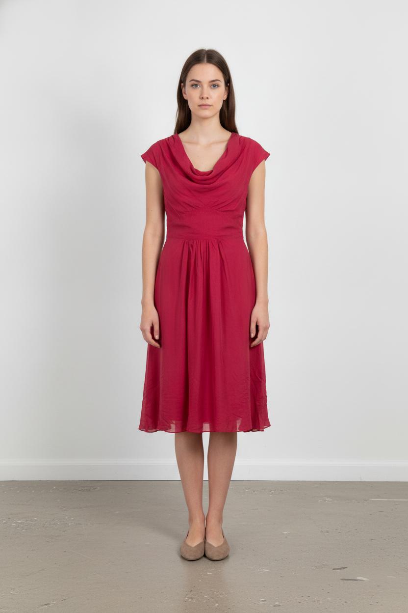 Robe Midi Rose - Taille S/36 de la marque ZAPA | PARAD83788 - Vendu par Paradigme - Image 1