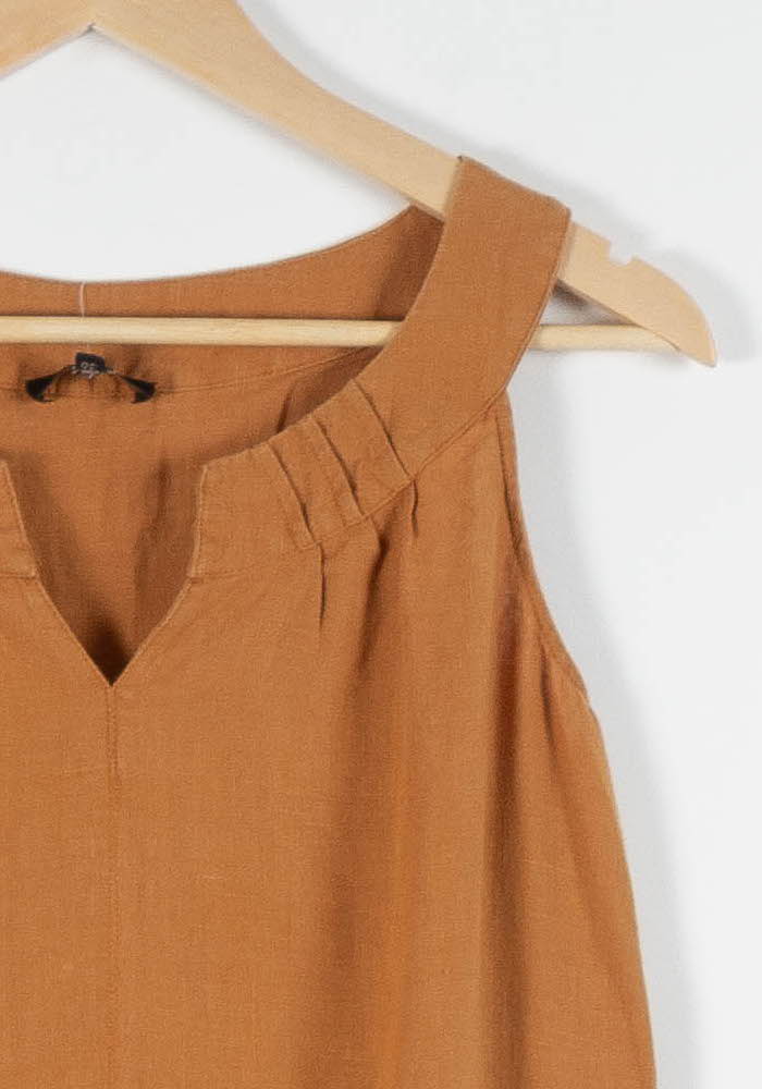 Robe Sans Manches Orange - Taille S/36 de la marque Caroll | PARAD83789 - Vendu par Paradigme - Image 3