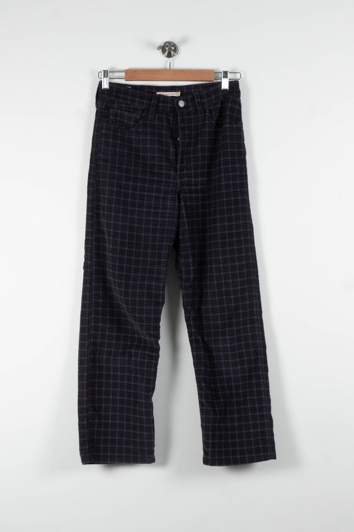 Pantalon Bleu à Carreaux - Taille S/36 de la marque Levi's | PARAD83790 - Vendu par Paradigme - Image 2