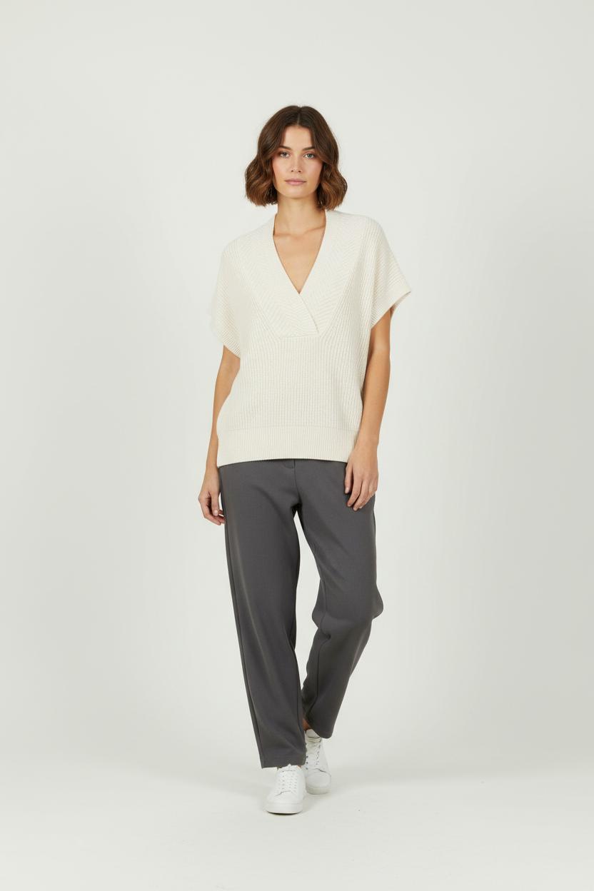 Débardeur Maille Blanc - Taille S/36 de la marque Maison 123 | PARAD83800 - Vendu par Paradigme - Image 1