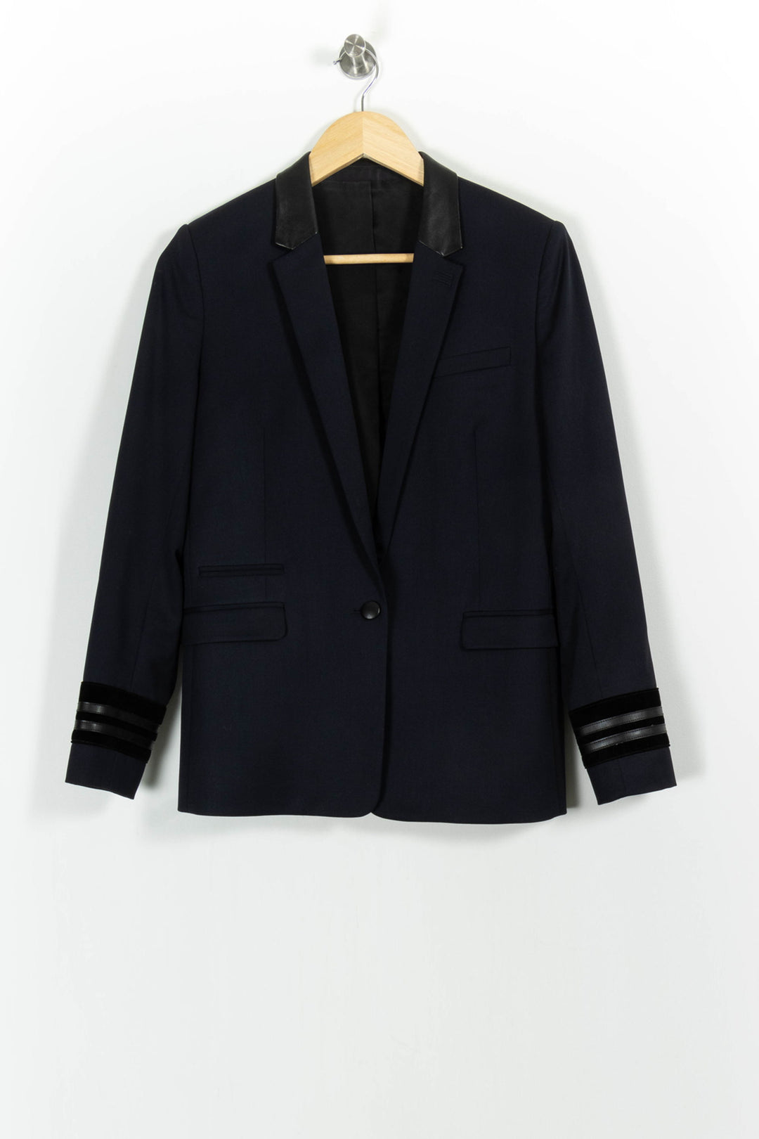 Blazer Bleu et Noir - Taille S/36 de la marque The Kooples | PARAD83803 - Vendu par Paradigme - Image 2